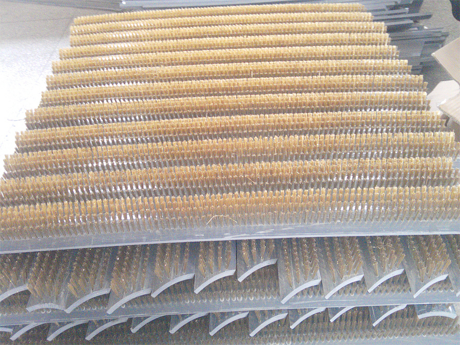 印染机械拉毛机钢丝刷(PVC板栽镀铜钢丝)